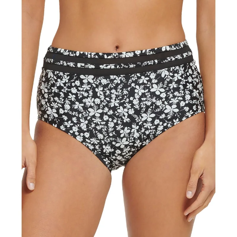 Holiday Discount Womens Floral High-Waist Swim Bottom Separates