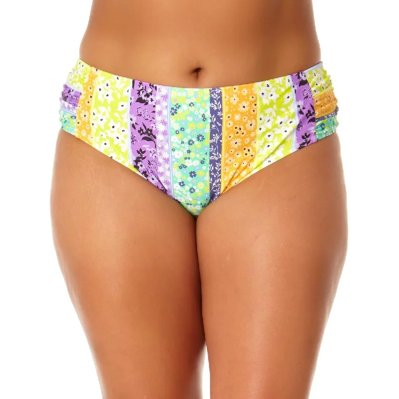 Mega Sales Womens Printed Mid-Rise Swim Bottom Separates