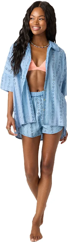 Style Upgrade Olivia Woven Cover-Up Shirt - Women's|-|Chemise tissée de cache-maillot Olivia - Femme