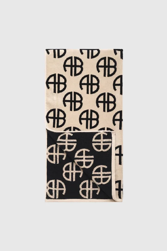 Clothing Brands Bahia Towel - Beige Monogram Print