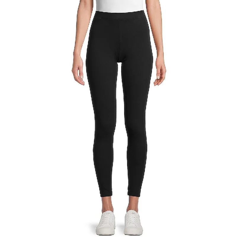 Fashion Forward Outfits Womens Solid Cotton Stretch Leggings