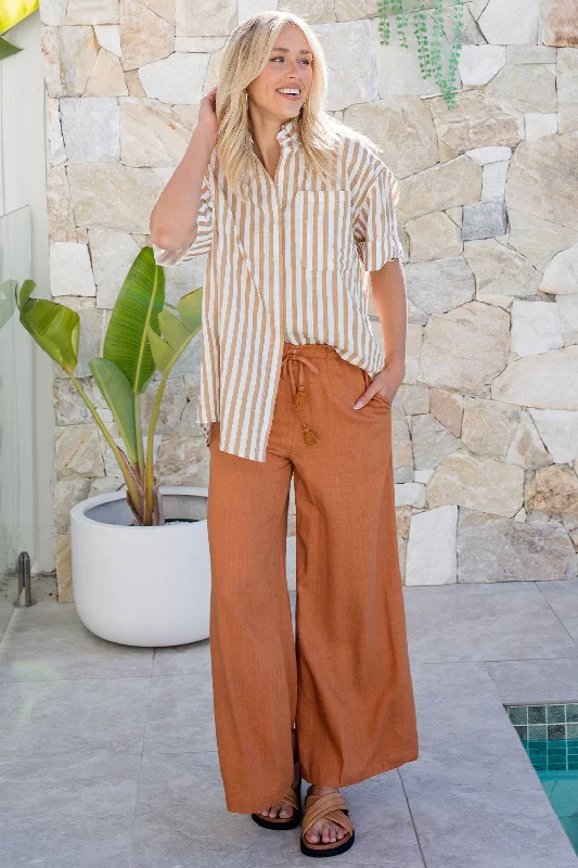 Timeless Women’s Fashion Styles Morgan Pants Rust