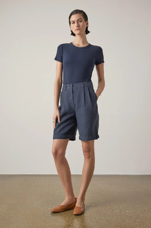 Women's Clothes Online Shopping LARCHMONT HEAVY LINEN SHORT