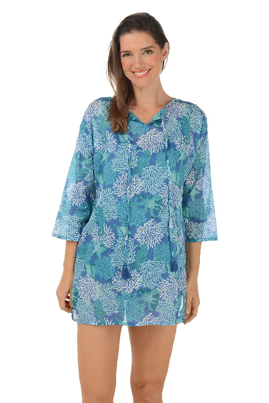 Colorful Clothing Octopus Hannah Tunic Cover-Up