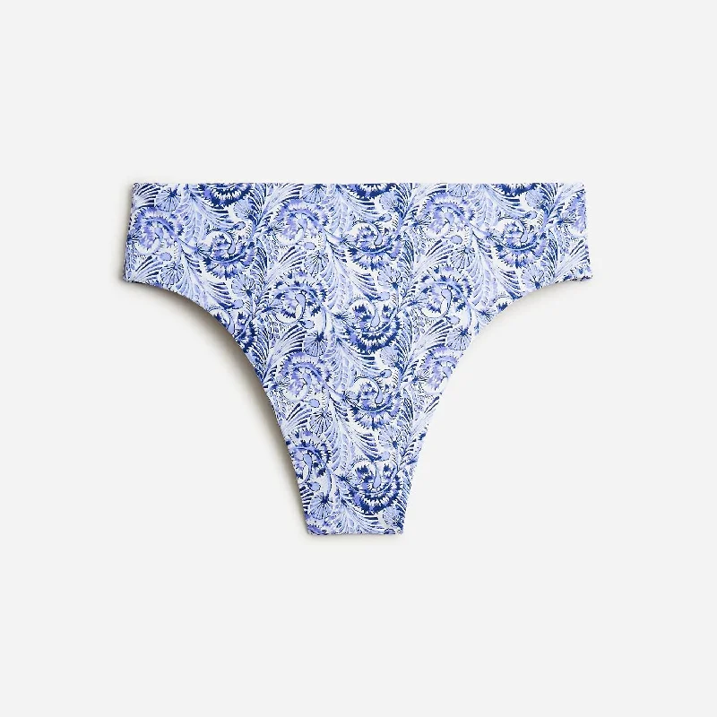 Premium Style High-Rise Bikini Bottom In Dandelion Swirl