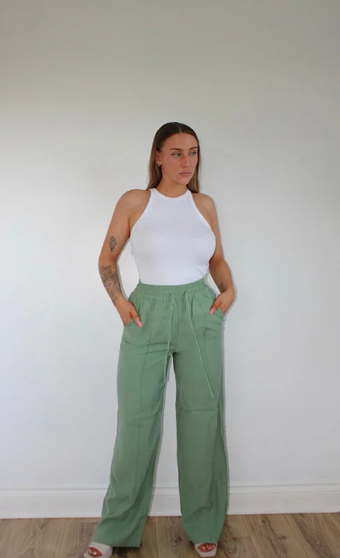 Casual Wear Y.A.S PANTS IN GREEN