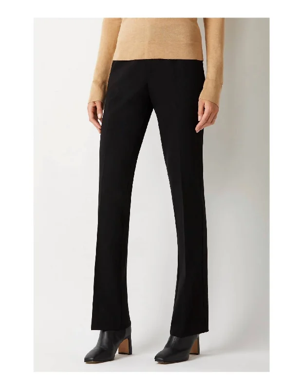 Effortless Chic for Women Courtlandt Slim Bootcut Pant In Black