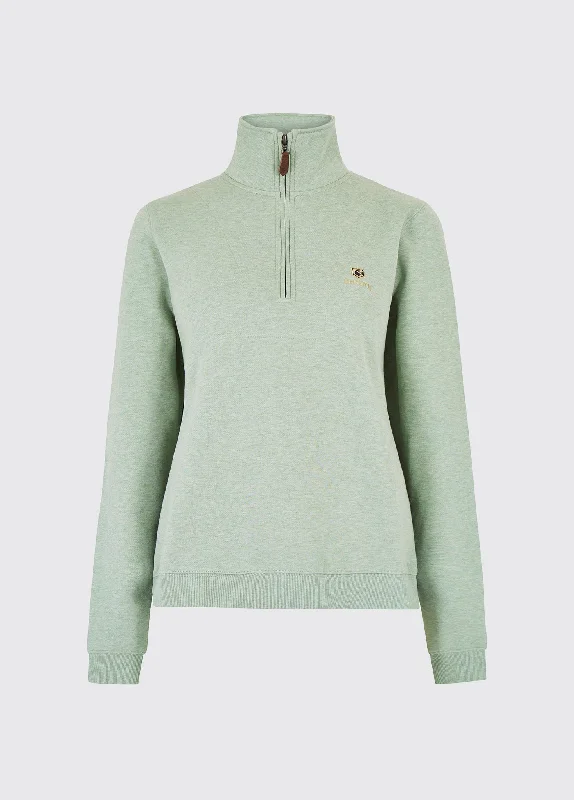 Stylish Dresses for Women Castlemartyr Women's Quarter Zip Sweatshirt - Sage