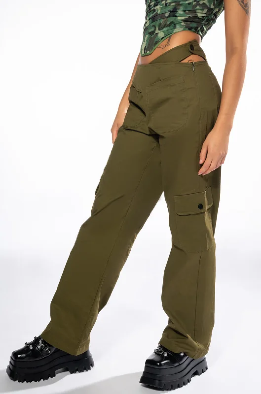 Unbeatable Prices ALL I WANT DETAILED WAIST STRAIGHT CARGO PANT